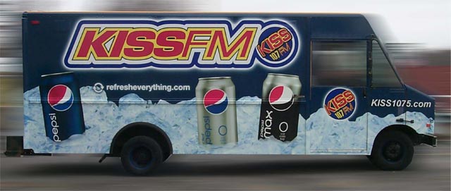 Fleet Graphics KISS FM Pepsi Truck