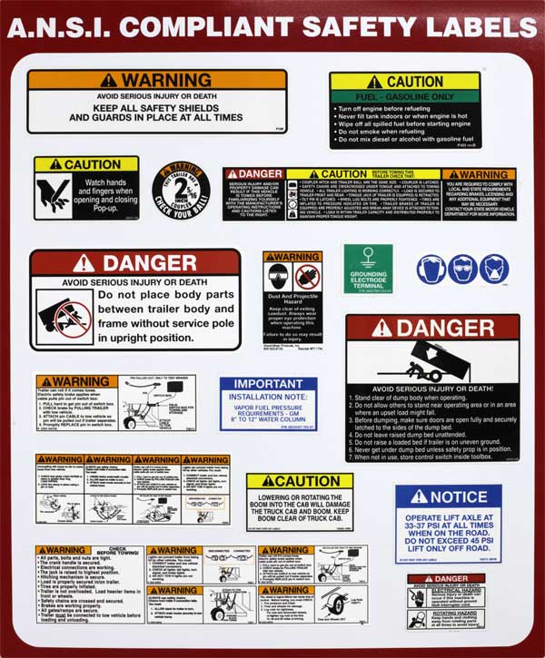 OEM Safety Labels Design and Manufacturing