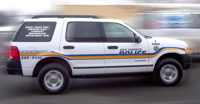 Vehicle Graphics Des Moines Police